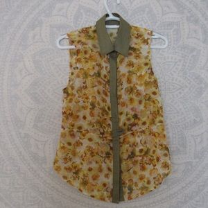Bar III Floral Tank Top Small.